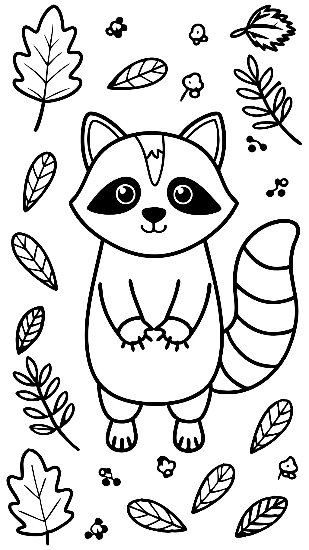 raccoon coloring pages